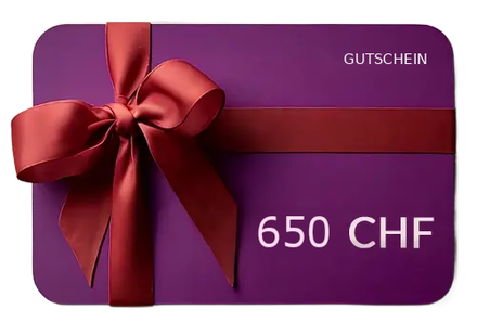 Geschenkgutschein bis zu 650 CHF